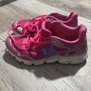 Under Armour Women Pink and White Sneakers
